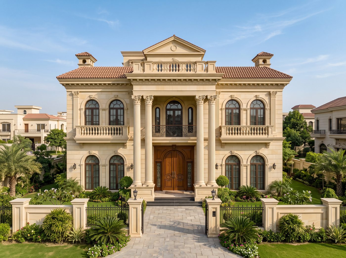 Classical house front elevation in DHA Lahore โ Abdul's Venture, DHA Lahore