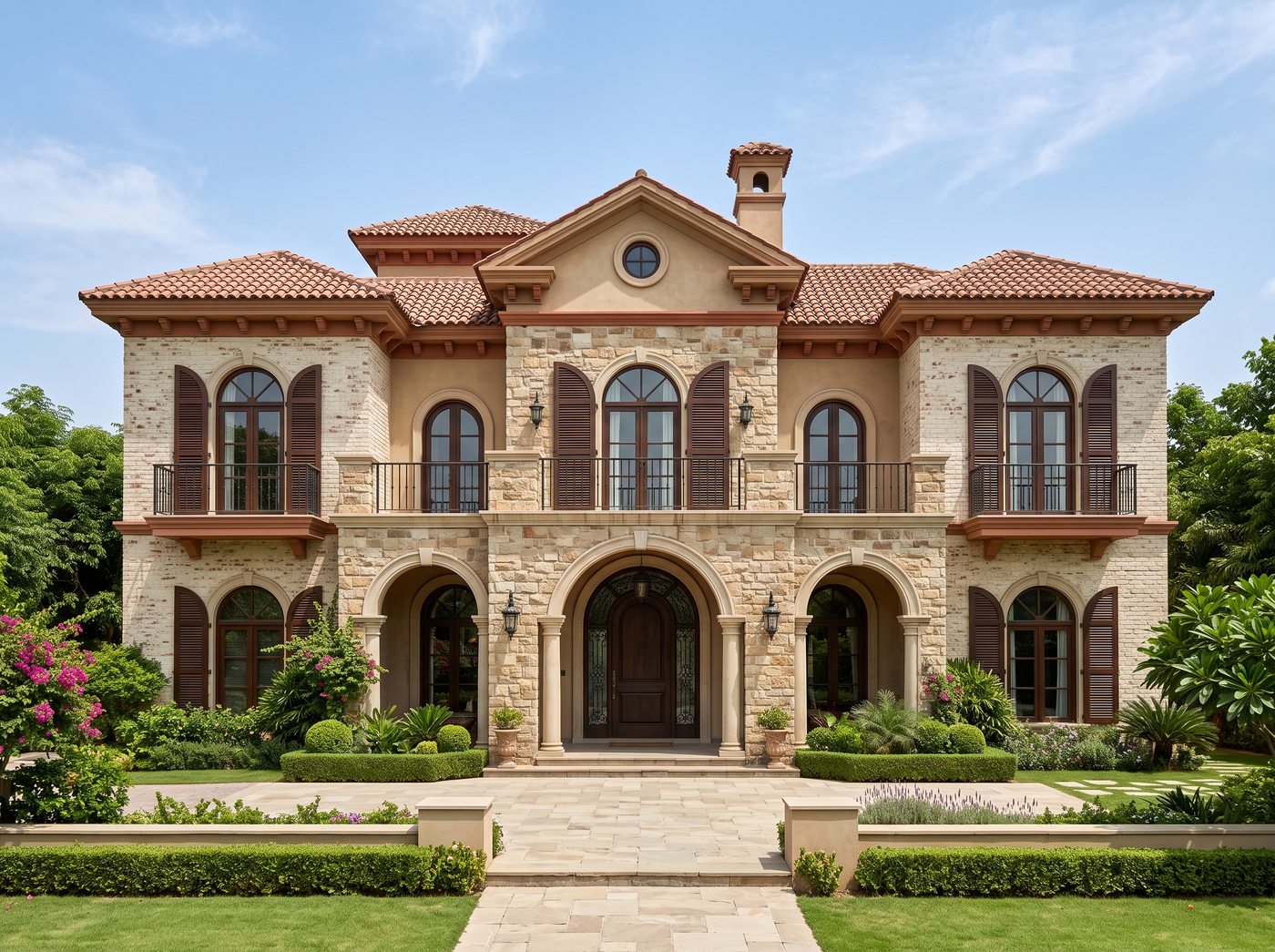 Italian house front elevation in DHA Lahore โ Abdul's Venture, DHA Lahore