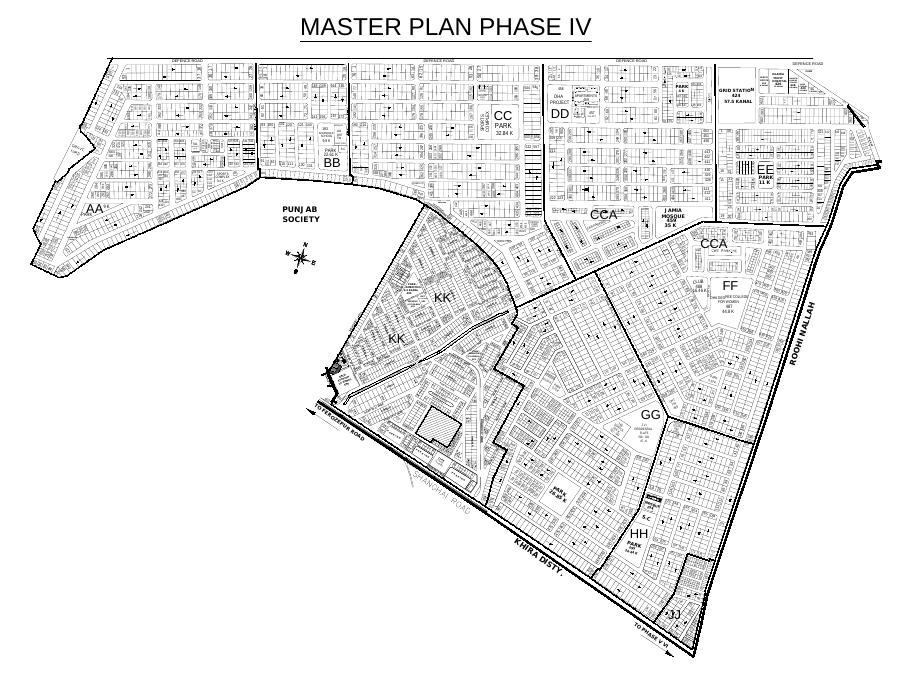 DHA Phase 4 — Master Plan — Abdul's Venture, DHA Lahore