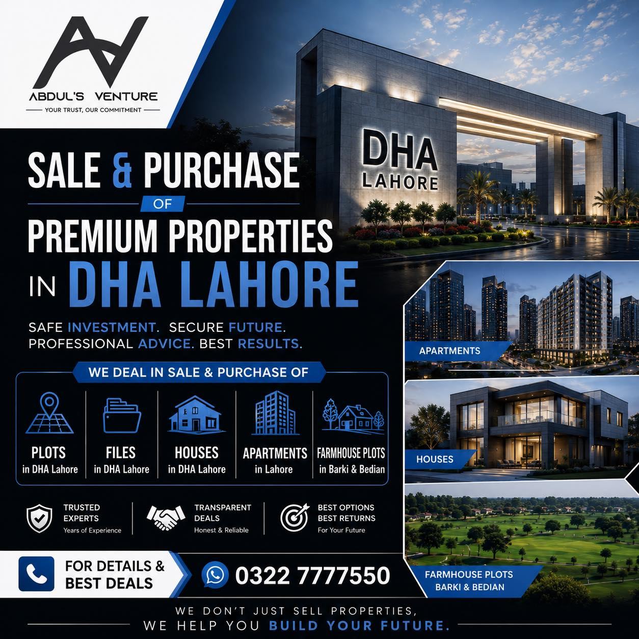 DHA Files — Buy & Sell, DHA Lahore — all phases — Abdul's Venture, DHA Lahore
